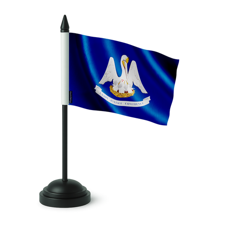 Drapeau de table louisiane en polyester - pixelforma