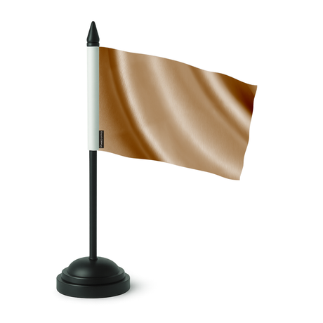 Drapeau de table marron en polyester - pixelforma
