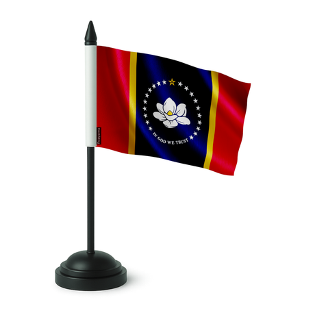 Drapeau de table mississippi en polyester - pixelforma