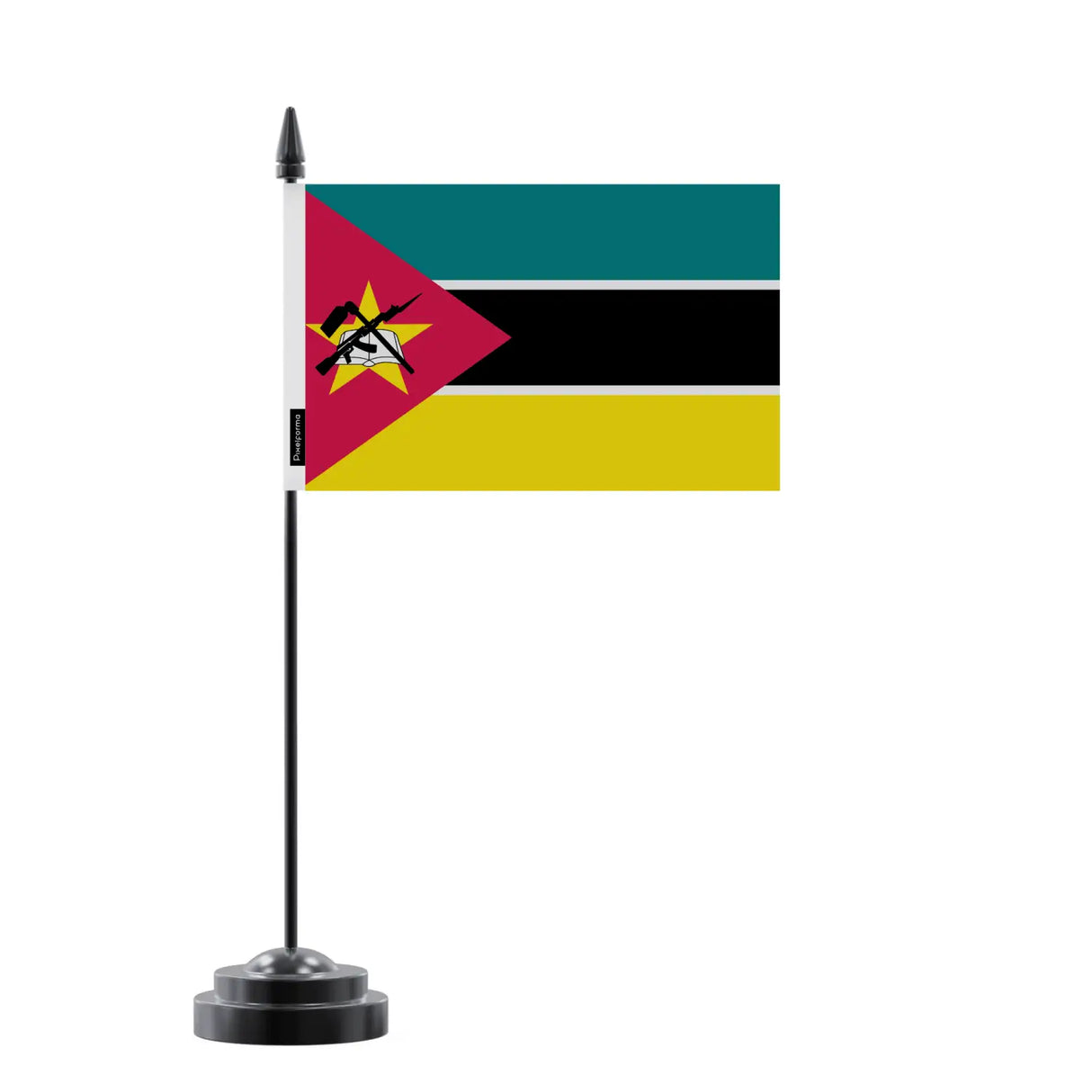 Drapeau de table mozambique en polyester - pixelforma