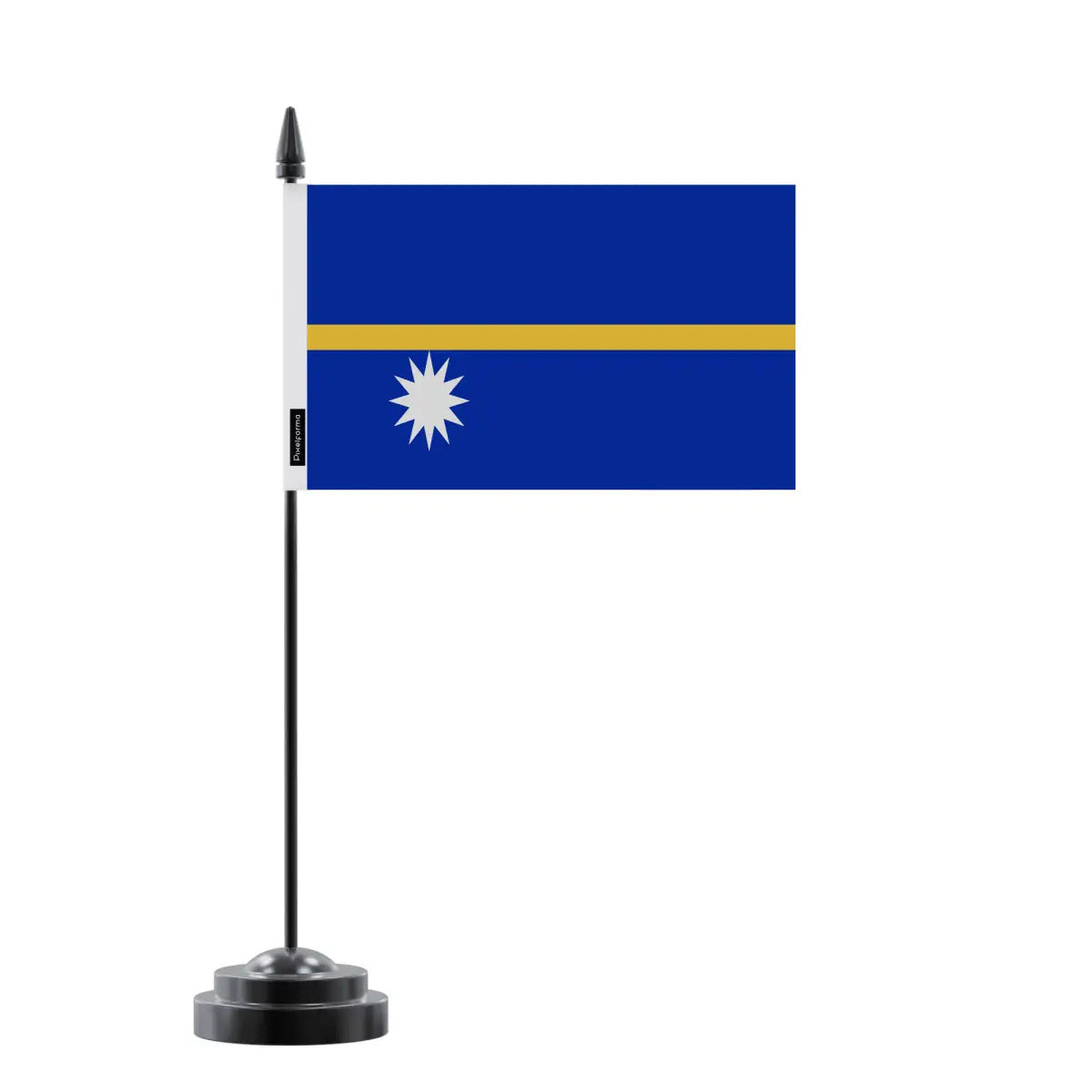 Drapeau de Table Nauru en Polyester - Pixelforma 