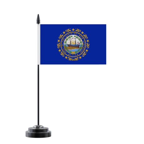 Drapeau de table new hampshire en polyester - pixelforma