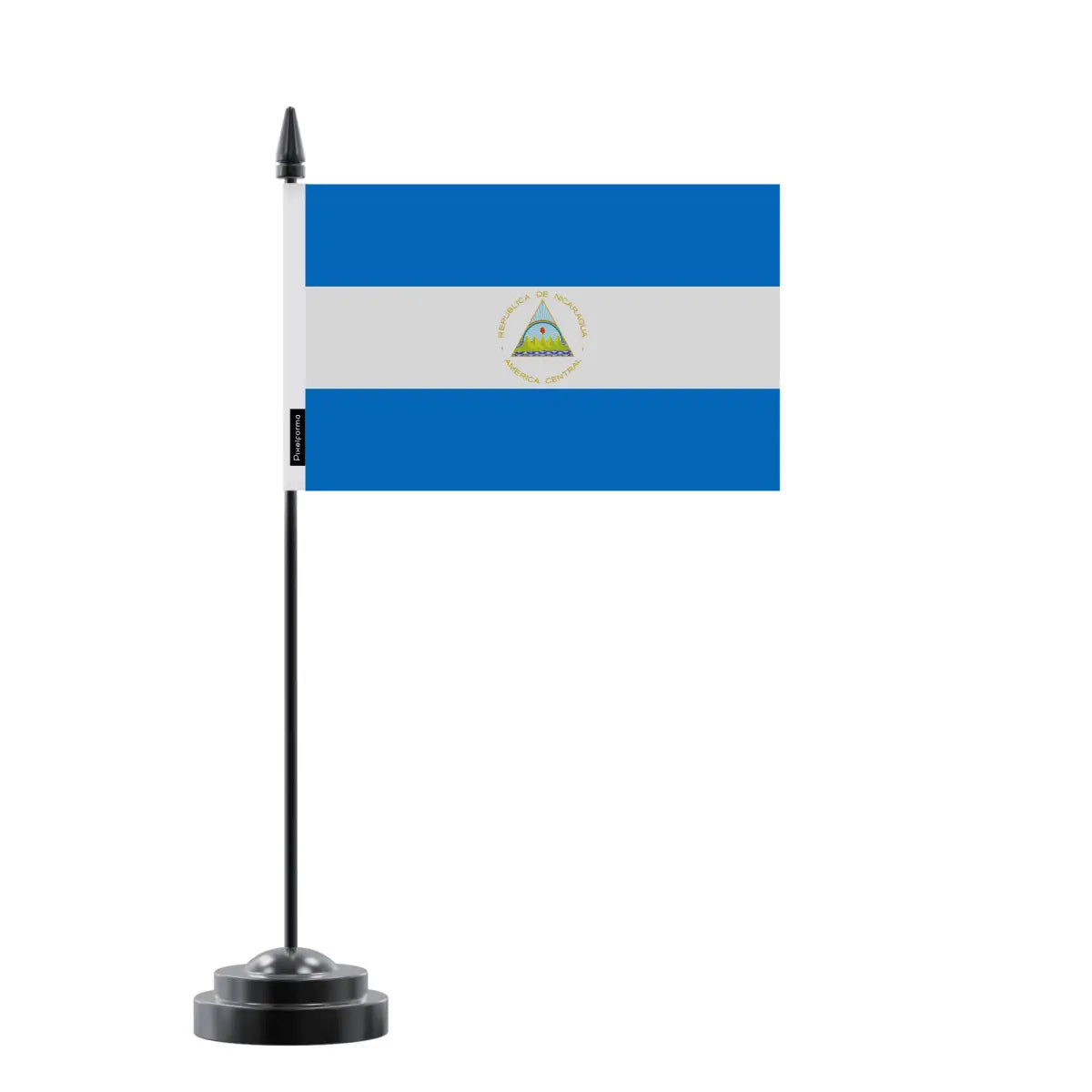 Drapeau de Table Nicaragua en Polyester - Pixelforma 