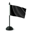 Drapeau de table noir france polyester socle plastique noir