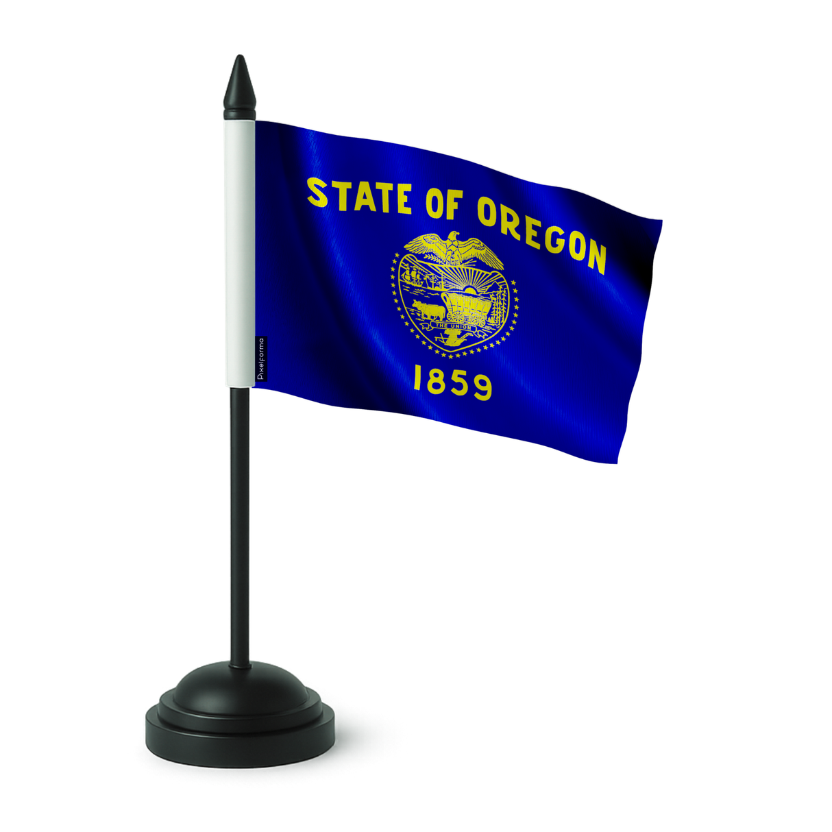 Drapeau de table oregon en polyester - pixelforma