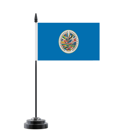 Drapeau de table organisation des états américains en polyester - pixelforma