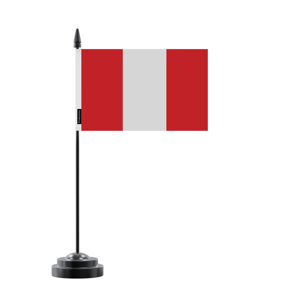 Drapeau de table pérou en polyester - pixelforma