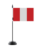 Drapeau de table pérou en polyester - pixelforma