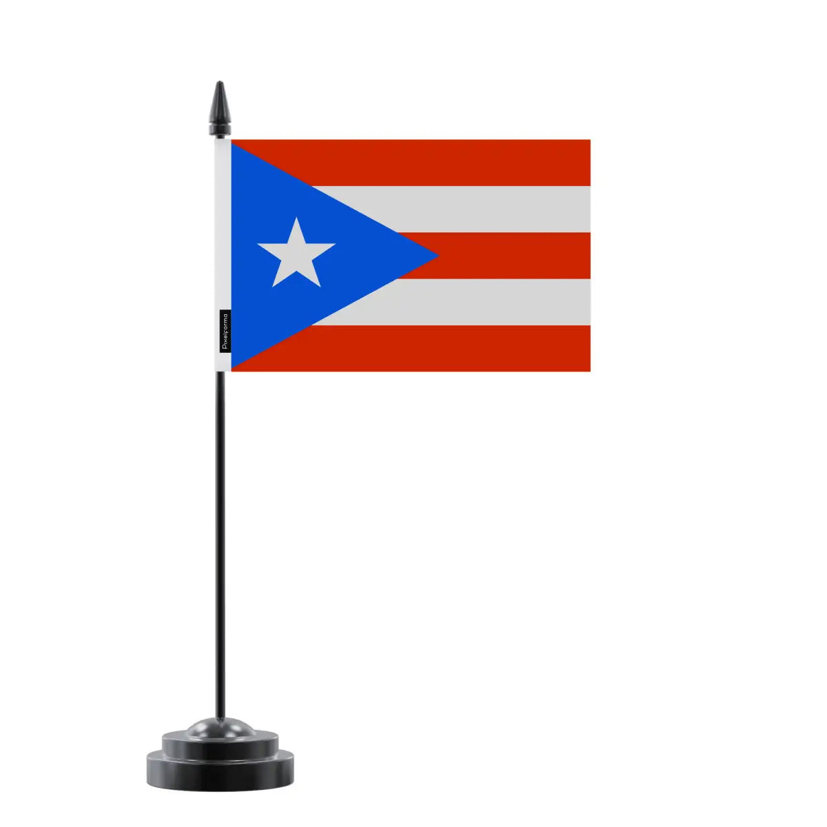 Drapeau de Table Porto Rico en Polyester - Pixelforma 