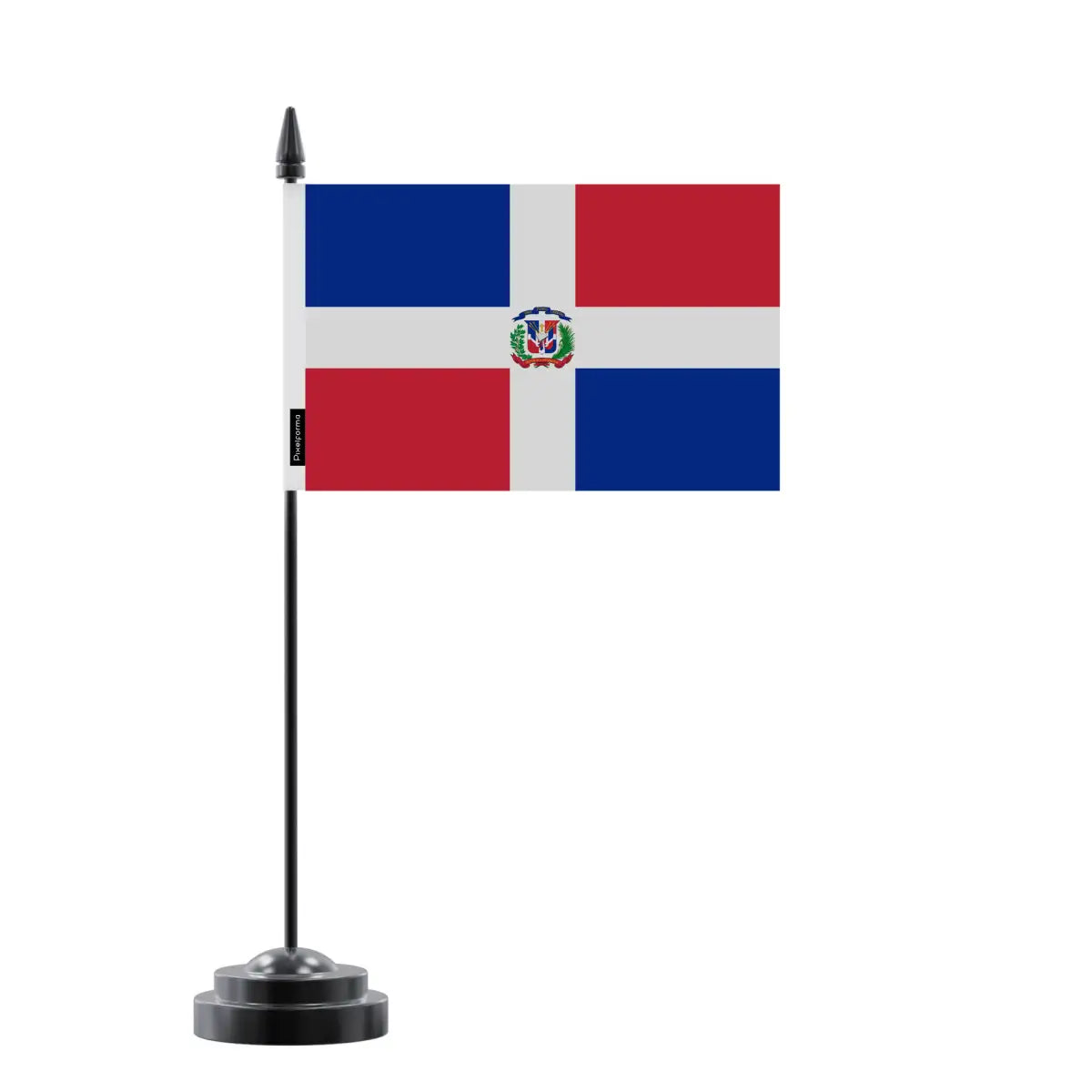 Drapeau de Table République dominicaine en Polyester - Pixelforma 