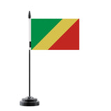 Drapeau de Table république du Congo en Polyester - Pixelforma 