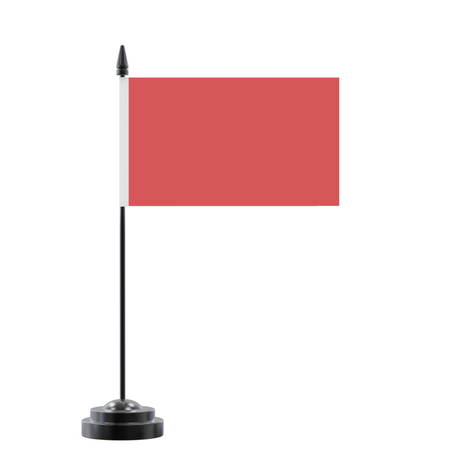 Drapeau de table rouge clair en polyester - pixelforma