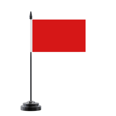 Drapeau de table rouge en polyester - pixelforma