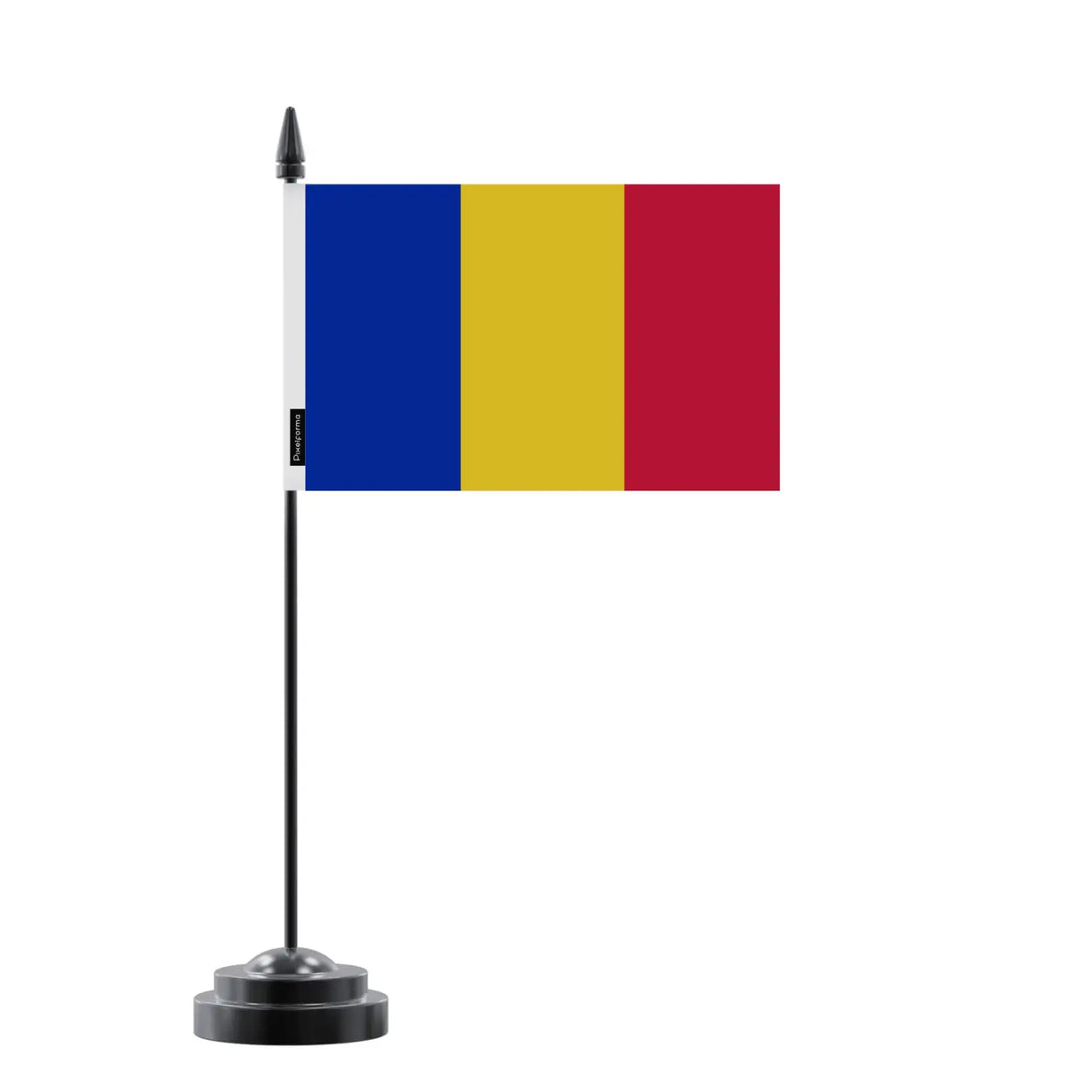 Drapeau de table roumanie en polyester - pixelforma
