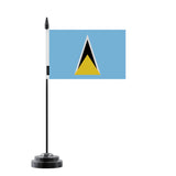 Drapeau de table sainte-lucie en polyester - pixelforma