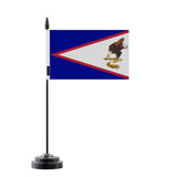 Drapeau de Table Samoa américaines en Polyester - Pixelforma 