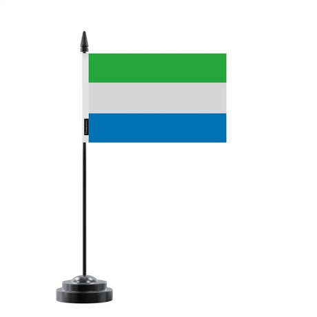 Drapeau de Table Sierra Leone en Polyester - Pixelforma 