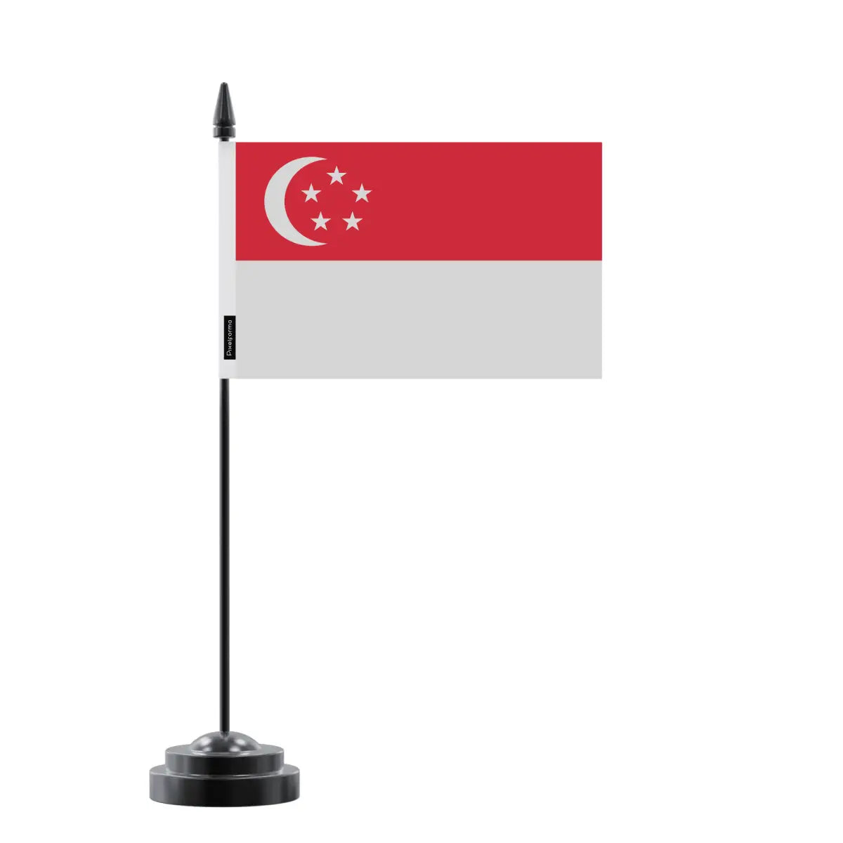 Drapeau de Table Singapour en Polyester - Pixelforma 