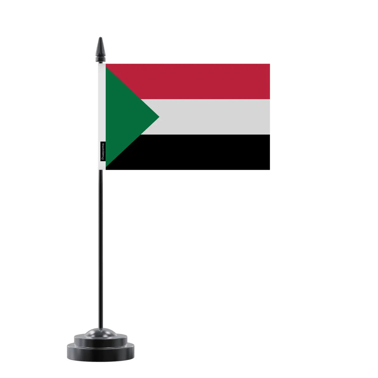 Drapeau de table soudan en polyester - pixelforma