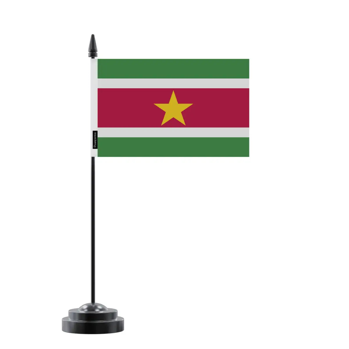 Drapeau de Table Suriname en Polyester - Pixelforma 