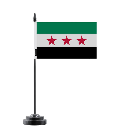 Drapeau de table syrie en polyester pour bureau décoratif