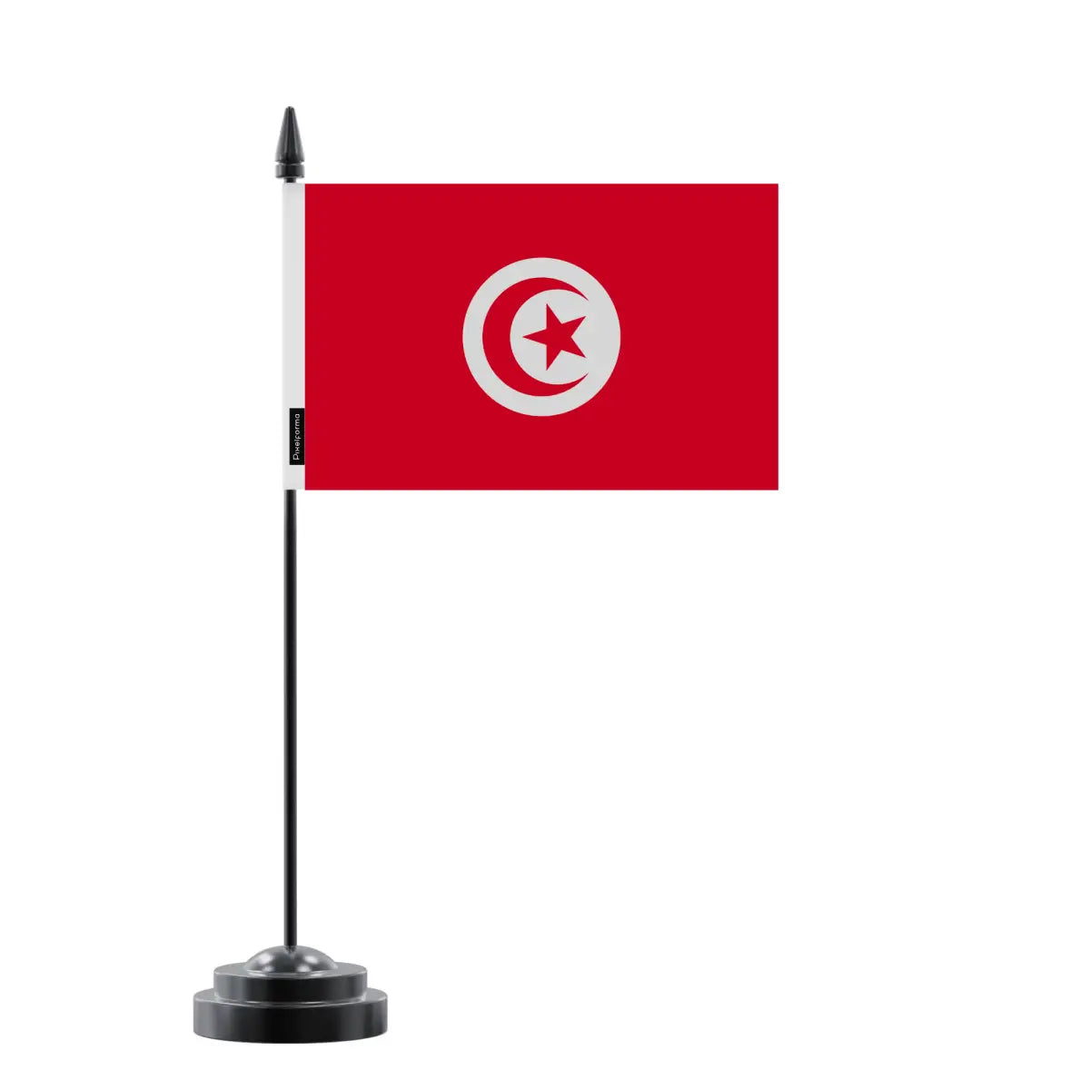 Drapeau de Table Tunisie en Polyester - Pixelforma 