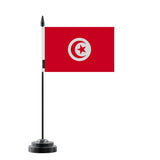 Drapeau de Table Tunisie en Polyester - Pixelforma 