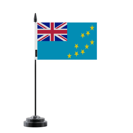 Drapeau de Table Tuvalu en Polyester - Pixelforma 