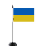 Drapeau de table ukraine en polyester - pixelforma