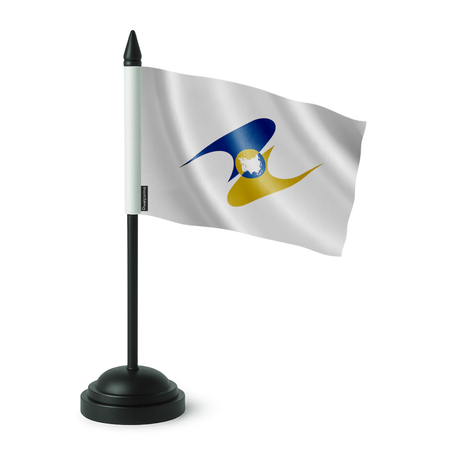 Drapeau de table union économique eurasiatique en polyester - pixelforma