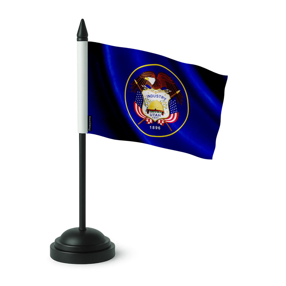 Drapeau de table utah en polyester - pixelforma