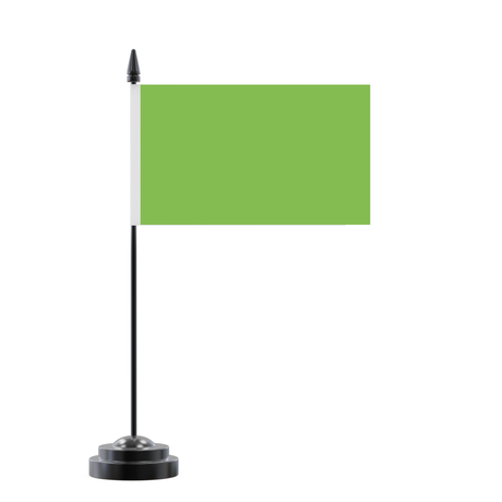 Drapeau de table vert en polyester - pixelforma