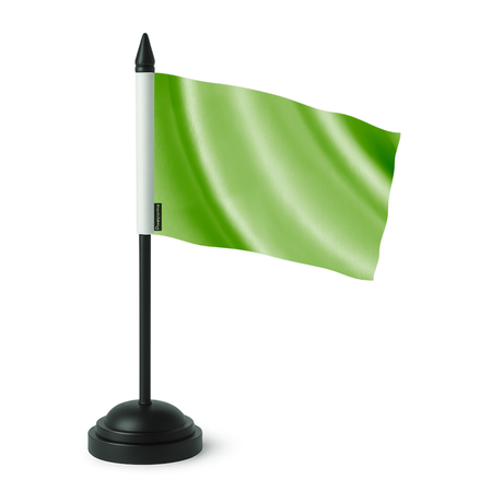Drapeau de table vert en polyester - pixelforma