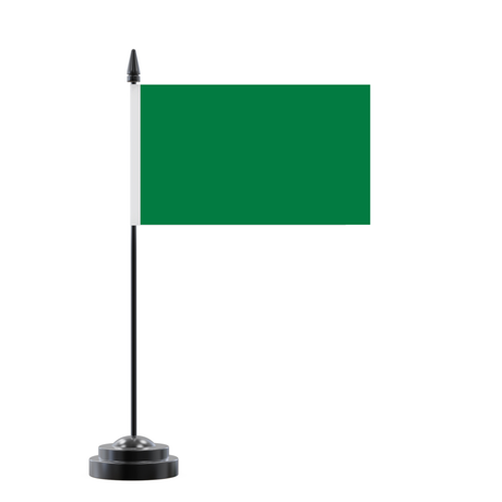Drapeau de table vert foncé en polyester - pixelforma