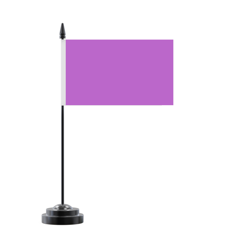 Drapeau de table violet clair en polyester - pixelforma
