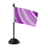Drapeau de table violet clair en polyester - pixelforma