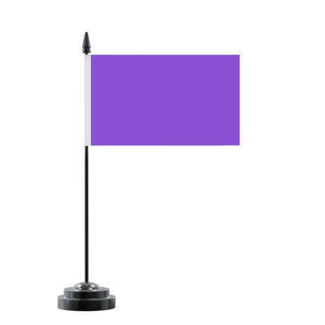 Drapeau de table violet en polyester - pixelforma