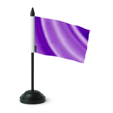Drapeau de table violet en polyester - pixelforma