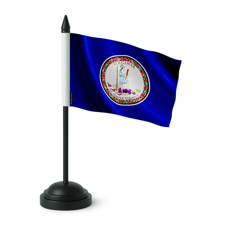 Drapeau de table virginie en polyester - pixelforma