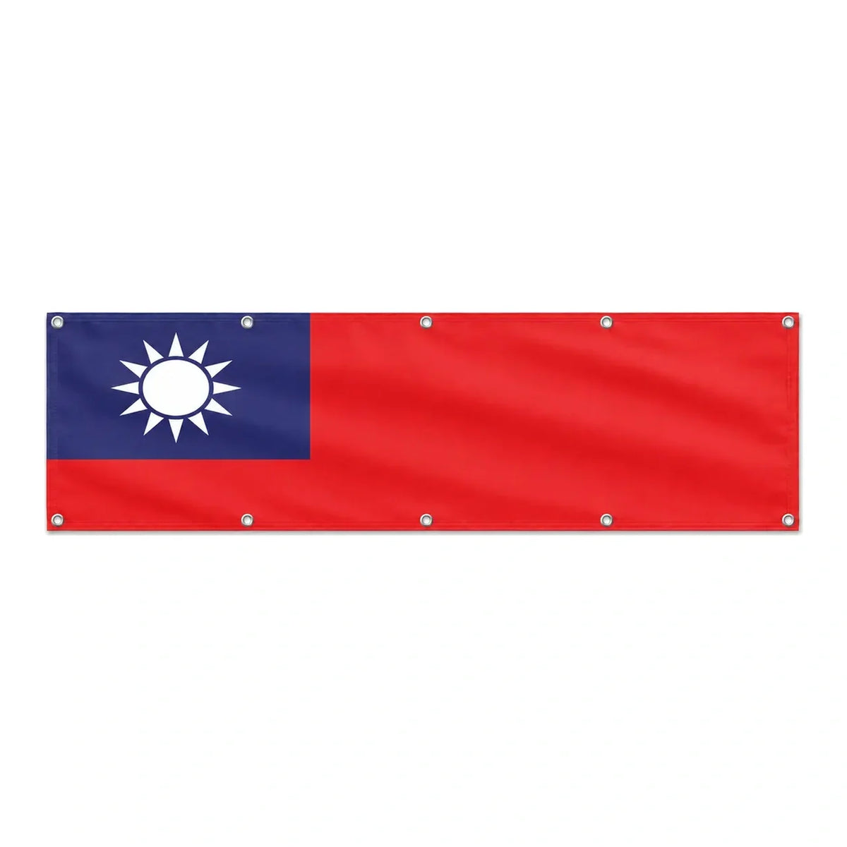 Drapeau de Taïwan grand format XL en polyester avec dix œillets