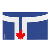 Drapeau de Toronto en plusieurs tailles 100 % polyester Imprimer avec Double ourlet - Pixelforma