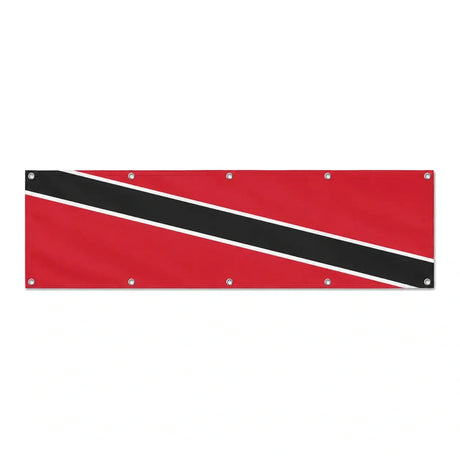 Drapeau de Trinité-et-Tobago grand format XL en polyester avec dix œillets