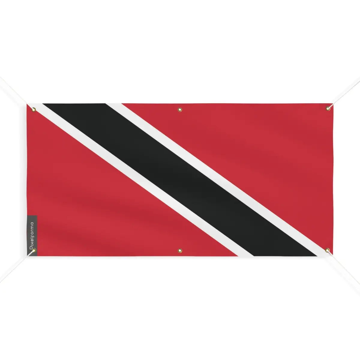 Drapeau de Trinité-et-Tobago 6 Oeillets en Plusieurs Tailles (M) - Pixelforma 