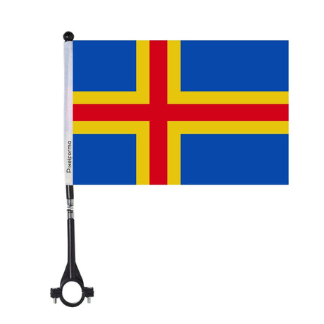 Drapeau de vélo d'Åland en polyester - Pixelforma