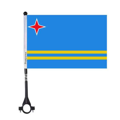 Drapeau de vélo d'Aruba en polyester - Pixelforma