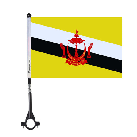 Polyester Brunei Bike Flag - Pixelforma
