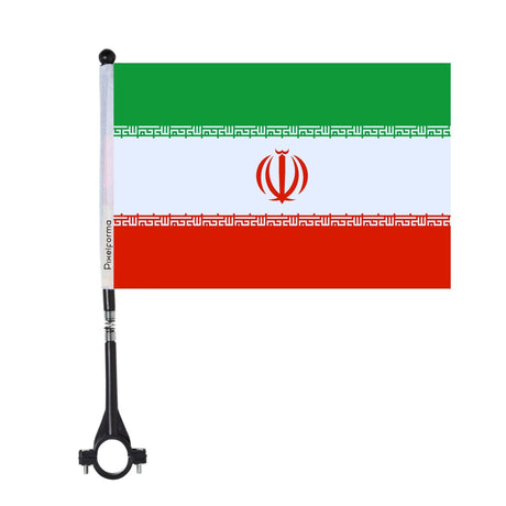 Drapeau de vélo de l'Iran en polyester - Pixelforma