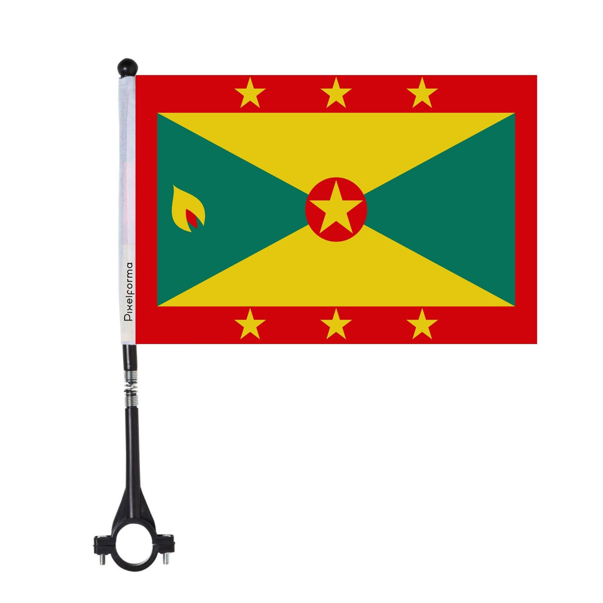 Polyester Grenada Bike Flag - Pixelforma