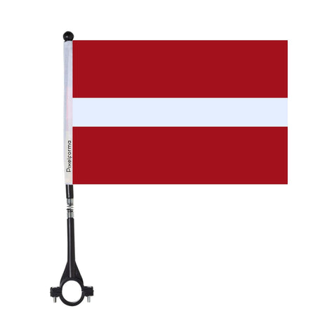 Latvia Polyester Bike Flag - Pixelforma