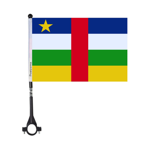 Central African Republic Polyester Bicycle Flag - Pixelforma